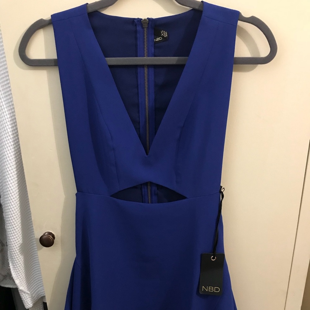 Nbd cut out fit and flare dress